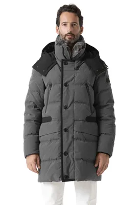 Peuterey グレーのパーカ Parka Guardian Grey