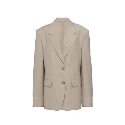 Prada ベージュのブレザー Wool Blazer Jacket