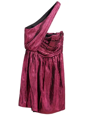 Saint Laurent ピンクのワンピース Disco Mini Dress in Fuchsia