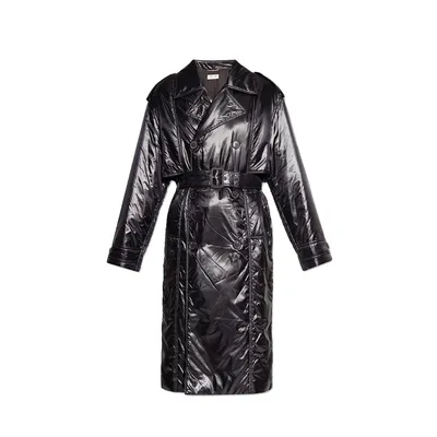 Saint Laurent ブラックのコート Lightweight Padded Coat
