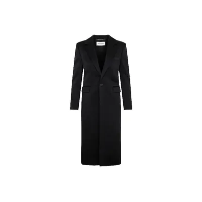 Saint Laurent ブラックのコート Satin Coat