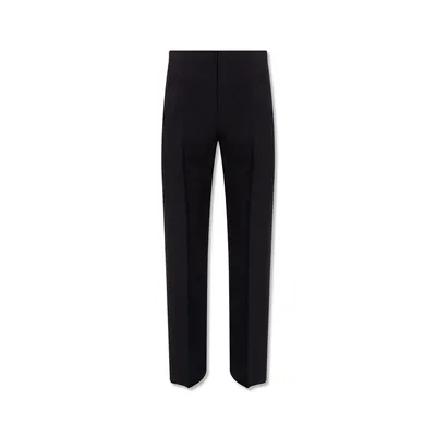 Salvatore Ferragamo ブルーのパンツ Cotton And Silk Pants
