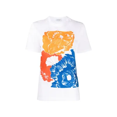 Salvatore Ferragamo ホワイトのTシャツ Cotton T-Shirt