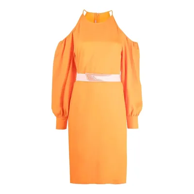 Stella McCartney オレンジのワンピース Off-Shoulder Dress