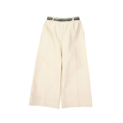Stella McCartney ベージュのパンツ Cropped Logo Pants