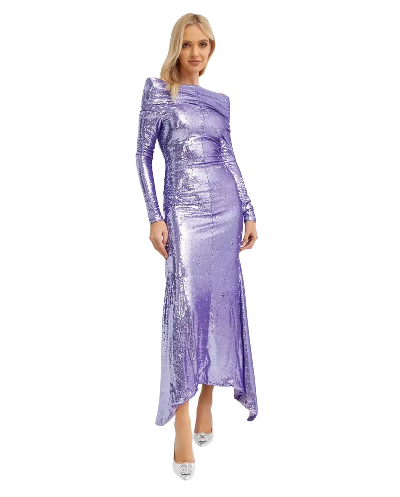The Attico Dress Long Purple