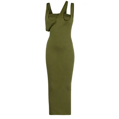 The Attico グリーンのワンピース Dress Asimmetrico Green