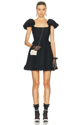 Valentino ブラックのワンピース Garavani Women Dress Crepe Couture Black