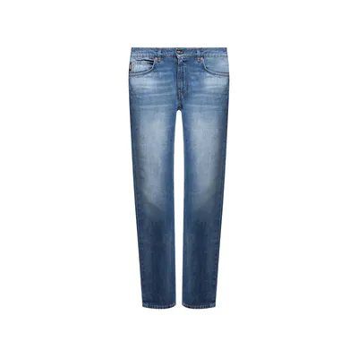 Versace ブルーのデニム Cotton Logo Denim Jeans