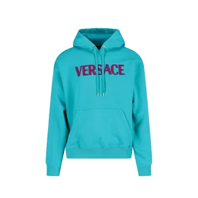 Versace グリーンのスウェット Cotton Logo Sweatshirt